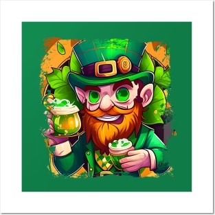 Lucky Leprechaun Beer With Me St. Patrick's Day Posters and Art